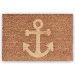 Relaxdays Anchor Coir Doormat Brown cm