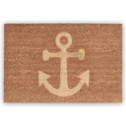 Relaxdays Anchor Coir Doormat Natural, Brown cm