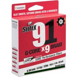 Sufix 91 G-Core X9 Braid Lo-Vis Green 150m Fletline 0,205 mm