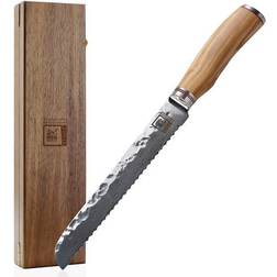 Zayiko Damastmesser "OLIVE Brotmesser"