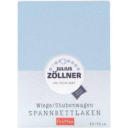 Julius Zöllner Sábana Ajustable De Rizo Para Cuna Color Azul Claro