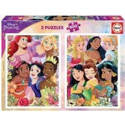 Educa 9219253 Disney Princess, Puzzle, 2x500 Teile