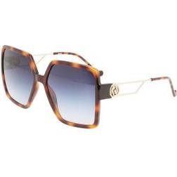 Liu Jo Square Sunglasses - Havana Blue