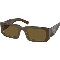 Prada Homme Sunglass PR 06YS - Couleur de Lentille Marron