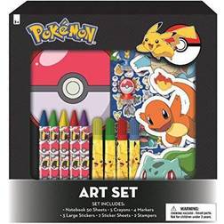 Pokemon Kids Coloring Art Set with Stickers and Stampers