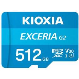 Kioxia EXERCIA G2 MicroSD/SD 100MB/s 512GB