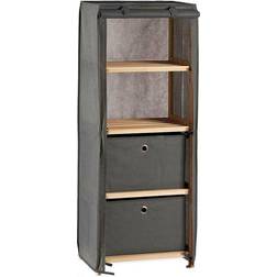 BigBuy Home Grey Wooden Shelves 28 x 113 x 42 cm Book Shelf