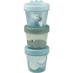 Done By Deer Three-Pack Croco Baby Food Container