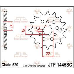 Ritzel 13T 520 SC JTF1445.13SC