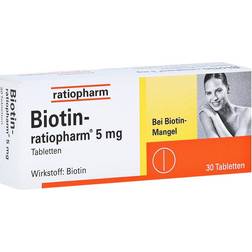 BIOTIN-RATIOPHARM 5 mg Tabletten 30 St.