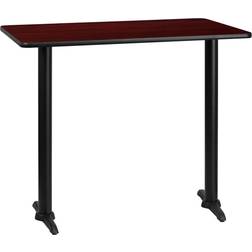 Flash Furniture 30 Mahogany Laminate Top Bar Height Bases Dining Table