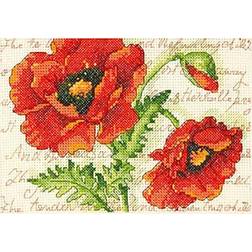 Dimensions Mini Counted Cross Stitch Kit 7 X5 Poppy Pair