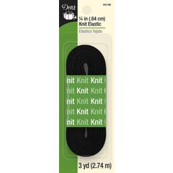 Dritz, 1/4-Inch by 3-Yards, Black Knit Elastic