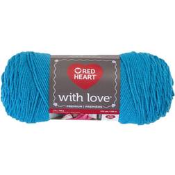 Red Heart E400.1803 with Love Yarn, Solid-Blue Hawaii