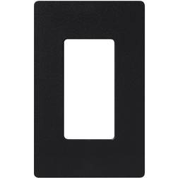 Lutron Claro 1 Gang Decorator/Rocker Wallplate, Gloss, Black 1-Pack