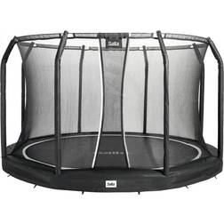 Salta Outdoor-Bodentrampolin Premium Ground Inklusive Sicherheitsnetz 396 cm Schwarz schwarz