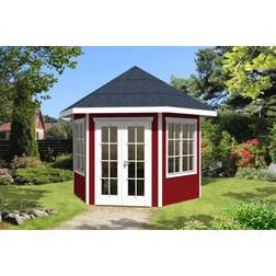 Skanholz SKAN HOLZ Pavillon Almelo 350x303cm, schwedenrot (Gebäudefläche )