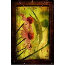 Trademark Fine Art Antiqued Flowers Lois Bryan 16x24 Canvas Wall Decor