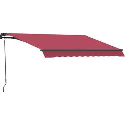 OutSunny 10 Manual Retractable Awning Shade Shelter