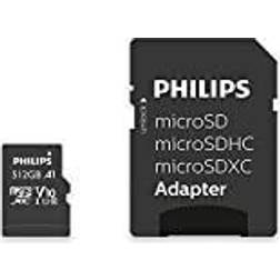 Philips MicroSDXC Card 512GB Class 10 UHS-I U1 incl. Adapter