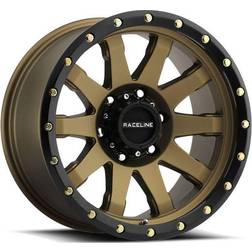 Raceline Raceline Wheels Clutch, 17x8.5 with 6x5.5 Bolt Pattern Satin
