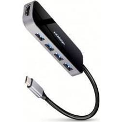 Axagon HMC-6H4A USB-Hub, 4X USB-A