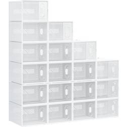 Homcom Stackable Shoe Rack 28x21cm