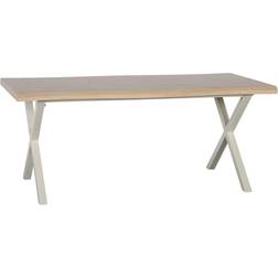 BigBuy Home Natural Metal 180 x 90 x 75 cm Crema Dmf Mesa de comedor 90x180cm