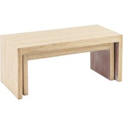 BigBuy Home 110 x 55 x 50 cm Madera 2 Unidades Mesa de Centro