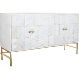 Dkd Home Decor Rhombus White Mango wood 157 Sideboard