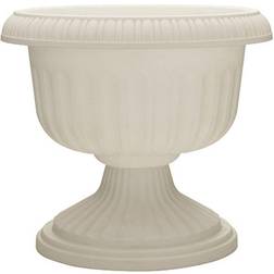 Southern Patio Dynamic 18 White Resin Grecian Urn Planter Pot