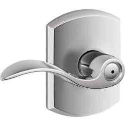 Schlage Lock F40ACC625GRW Accent Privacy Door Lever Set Greenwich