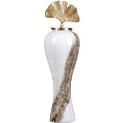 BigBuy Home Crystal Golden Vase 84cm