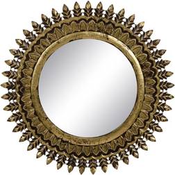 BigBuy Home 78 Golden DMF Wall Mirror