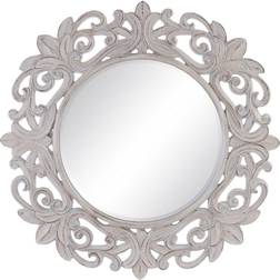 BigBuy Home 122,7 Crystal White Polyurethane Wall Mirror