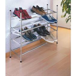 Wenko Justerbar Skohylla 115 x 35 x 23 cm Krom Skoställ