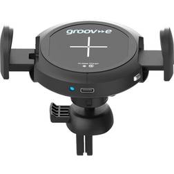 Groov-e GVWM6 Wireless Car Charging Holder Black, Black