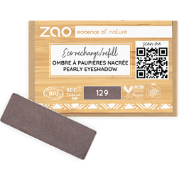 ZAO Refill Rectangle Eye Shadow 129 Pearly Taupe