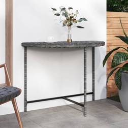 vidaXL havebord 100x50x75 polyrattan