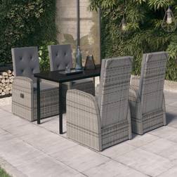 vidaXL 5-tlg. Essgruppe, 1 Tisch einschl. 4 Stühle
