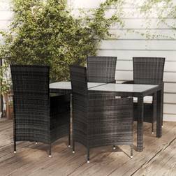vidaXL dynor Matgrupp, 1 Bord inkl. 4 Stolar