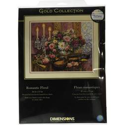 Dimensions/Gold Collection Counted Cross Stitch Kit 16"X13"-Romantic Floral 14 Count