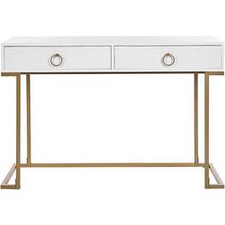 Beliani Westport White/Gold Console Table 50x115cm