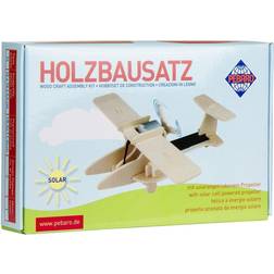 Pebaro Solar Holzbausatz Sport-Flugzeug mit Solarfunktion