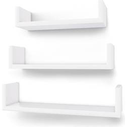 Songmics Etagères Murales Lot De 3 Blanche LWS40WT Étagère Murale
