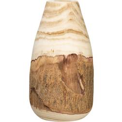 Co-Op 13" H Carved Paulownia Live Edge Vase