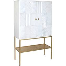 Dkd Home Decor Skänk Gyllene Metall Mangoträ Sideboard
