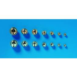 Glorex Rollenglöckchen 18 mm goldfarben, 8 Stück
