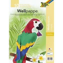 folia Bastelwellpappe E-Welle farbsortiert 1 Pack