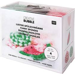 Rico Design Rico Creative Bubble Skuresvampe Hækleopskrift 4 stk